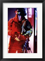 Firefighter at work Fine Art Print