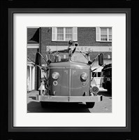 USA, New York, East Meadow, Fire engine Fine Art Print