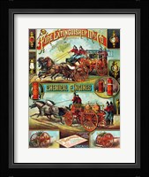 Fire Extinguisher Mfg. Co., Advertising Poster, ca. 1890 Framed Print