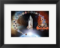 Space Shuttle Columbia Tribute Poster Fine Art Print