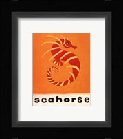 S is for Seahorse Framed Print
