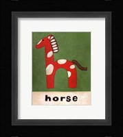 H is for Horse Framed Print