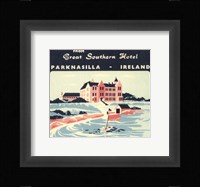 Vintage Travel Label V Framed Print