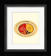 Vintage Travel Label IX Framed Print