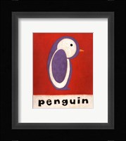 P is for Penguin Framed Print