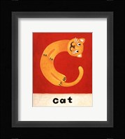 C is for Cat Framed Print