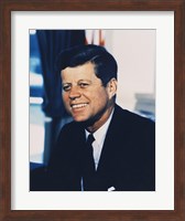 John F. Kennedy, White House Color Photo Portrait Fine Art Print