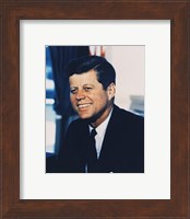 John F. Kennedy, White House Color Photo Portrait Fine Art Print