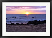 Keawakapu Beach Sunset Long Exposure Fine Art Print