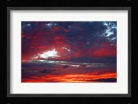 Kihei Red Sunset Fine Art Print
