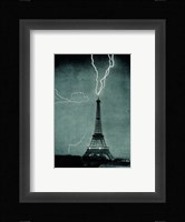 Lightning Striking the Eiffel Tower Fine Art Print