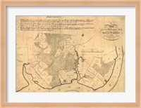 Map of Mt Vernon made by Washington Fine Art Print