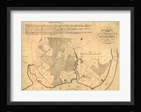 Map of Mt Vernon made by Washington Framed Print