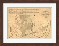 Map of Mt Vernon made by Washington Fine Art Print