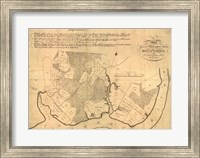 Map of Mt Vernon made by Washington Fine Art Print