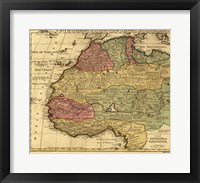 Map of Africa 1742 Framed Print