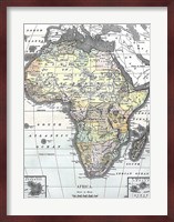 Map of Africa from Encyclopaedia Britannica 1890 Fine Art Print
