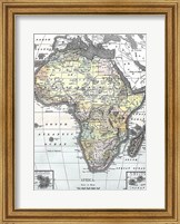 Map of Africa from Encyclopaedia Britannica 1890 Fine Art Print