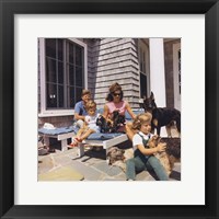 Photograph of Kennedy Family with Dogs During a Weekend at Hyannisport Fine Art Print