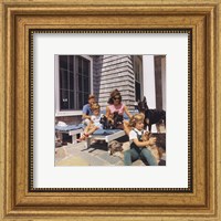 Photograph of Kennedy Family with Dogs During a Weekend at Hyannisport Fine Art Print