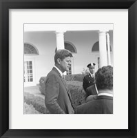 President KennedyGreets Latin American Archivists Fine Art Print