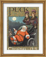 Santa 1904 Puck Cover Fine Art Print