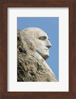 Sideview of George Washington Statue at Mt Rushmore Fine Art Print