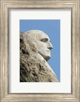 Sideview of George Washington Statue at Mt Rushmore Fine Art Print