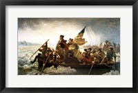 Washington Crossing the Delaware by Emanuel Leutze Framed Print