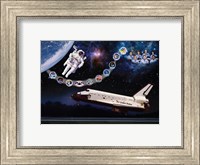 Space Shuttle Challenger tribute poster Fine Art Print