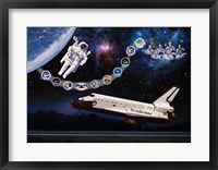 Space Shuttle Challenger tribute poster Fine Art Print