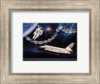 Space Shuttle Challenger tribute poster Fine Art Print