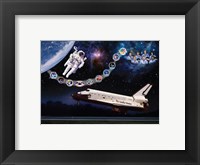 Space Shuttle Challenger tribute poster Fine Art Print