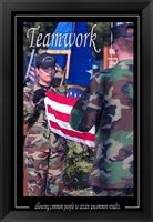 Teamwork Affirmation Poster Framed Print