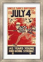 Uncle Sam's Birthday 1776 July 4th 1918 Fine Art Print