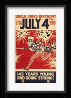 Uncle Sam's Birthday 1776 July 4th 1918 Fine Art Print