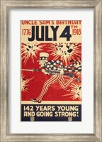 Uncle Sam's Birthday 1776 July 4th 1918 Fine Art Print