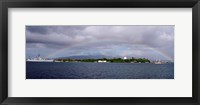 US Navy, A rainbow appears over the USS Arizona Memorial Fine Art Print