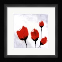 Red Drops V Framed Print