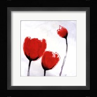 Red Drops VII Framed Print