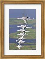 FA-18 Hornets Fine Art Print