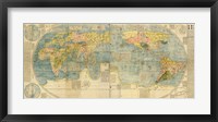 Japanese World Map Fine Art Print