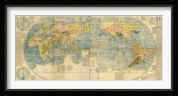 Japanese World Map Fine Art Print