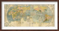 Japanese World Map Fine Art Print
