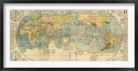 Japanese World Map Fine Art Print