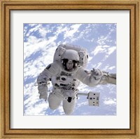 Michael Gernhardt in Space During STS-69 in 1995 Fine Art Print