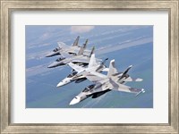 Two F-A-18 Hornets Fine Art Print