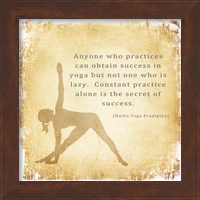 Constant Practice is the Secret of Success Fine Art Print