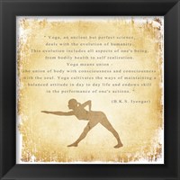 Yoga is a Perfect Science Framed Print