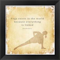 Yoga Exists Framed Print